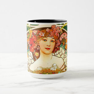 Mug Alphonse Mucha Art Nouveau Daydream
