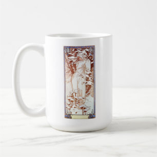 Mug Alphonse Mucha - Blanc d'hiver