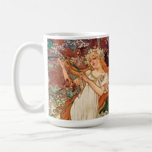 Mug Alphonse Mucha, Les Saisons (1896) Printemps