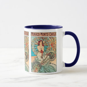 Mug Alphonse Mucha Monaco, Monte Carlo, 1897