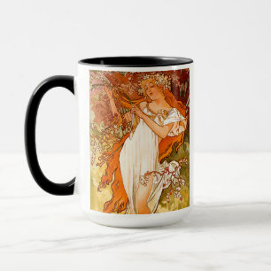 Mug Alphonse Mucha Printemps Art Nouveau