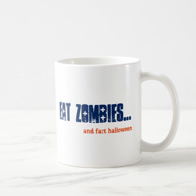 Mug Alt Manger Zombies et Part Halloween Emo Goth Blue (Droite)