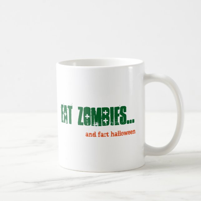 Mug Alt Manger Zombies et Part Halloween Emo Goth Gree (Droite)