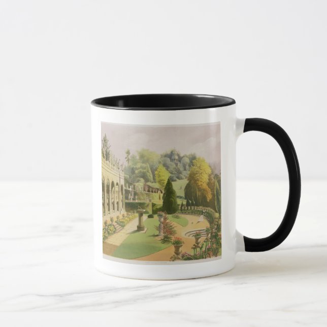 Mug Alton fait du jardinage, "des jardins de (Droite)