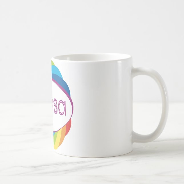 Mug Alyssa en arc-en-ciel (Droite)