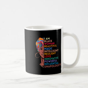 Mug Am Black Woman Africain-American Cadeau Histoire n