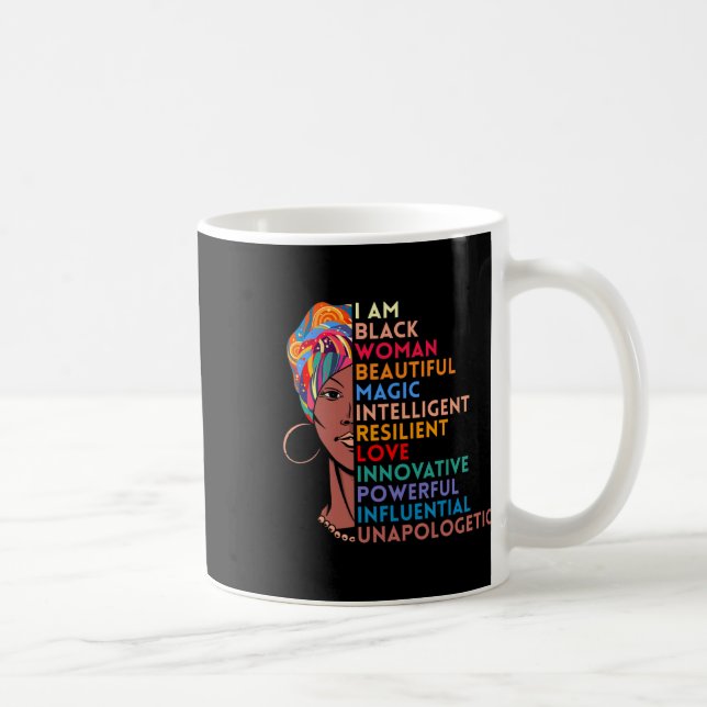 Mug Am Black Woman Africain-American Cadeau Histoire n (Droite)