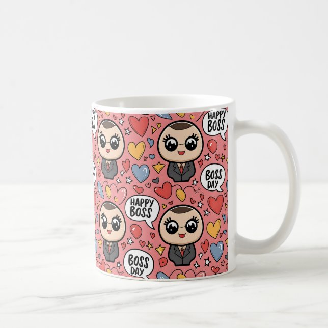 Mug Amabilité du patron drôle et coeur (Droite)