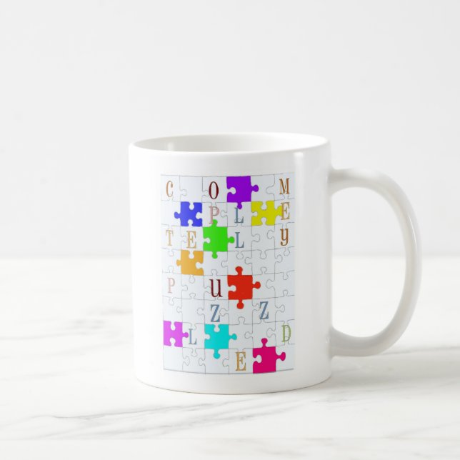 Mug Amant "complètement perplexe" de puzzle (Droite)