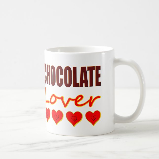 Mug Amant de chocolat avec les boîtes en forme de (Droite)