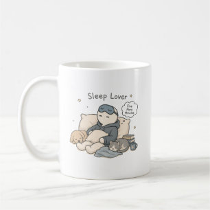 Mug Amant du sommeil cinq minutes de plus Mème drôle d
