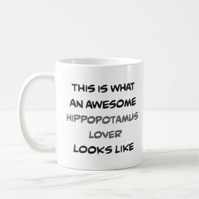 Mug amant hippopotame, génial (Gauche)