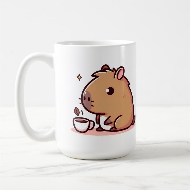 Mug Amateur de café Capybara (Gauche)