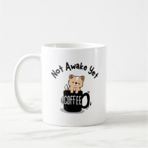 Amateur de café pas encore réveillé