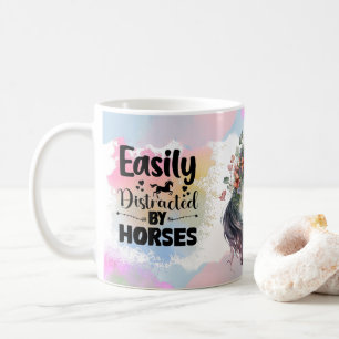Mug Amateur de chevaux, Cadeau équestre, Graphique de