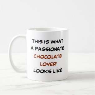 Mug amateur de chocolat, passionné