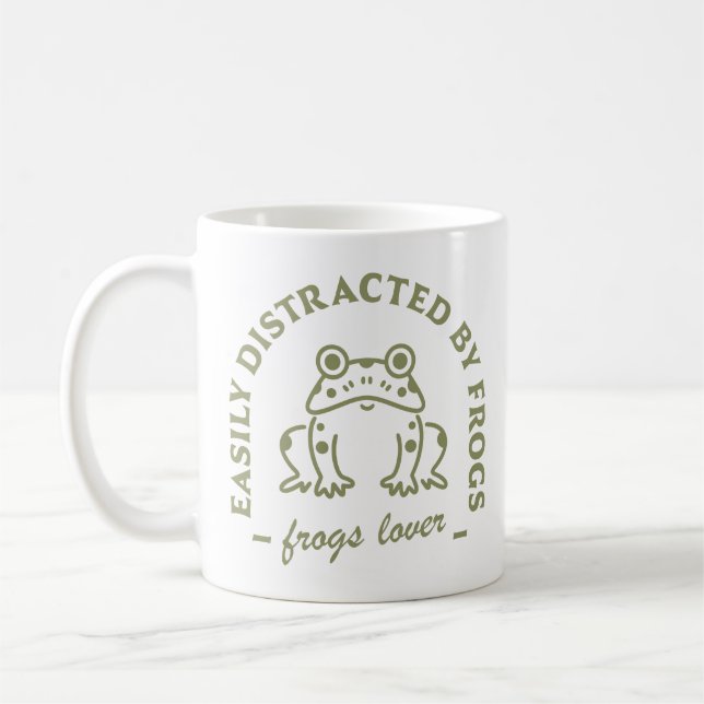 Mug Amateur de grenouille citations amusantes cottagec (Gauche)