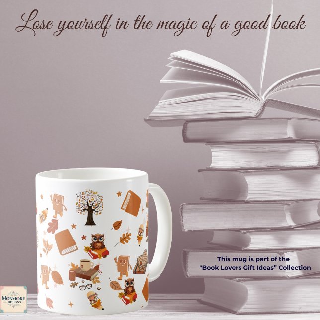 Mug Amateur de livres 11oz (Créateur téléchargé)
