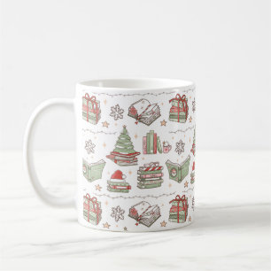 Mug Amateur de livres pour un Noël cosy