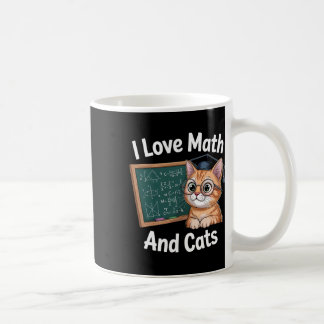 Mug Amateur de maths de chat drôle Prof de maths J'aim