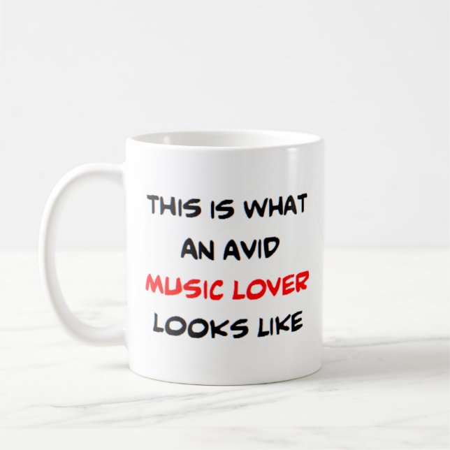 Mug amateur de musique, passionné (Gauche)