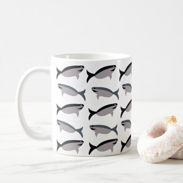 Mug Amateur de requin (Avec donut)