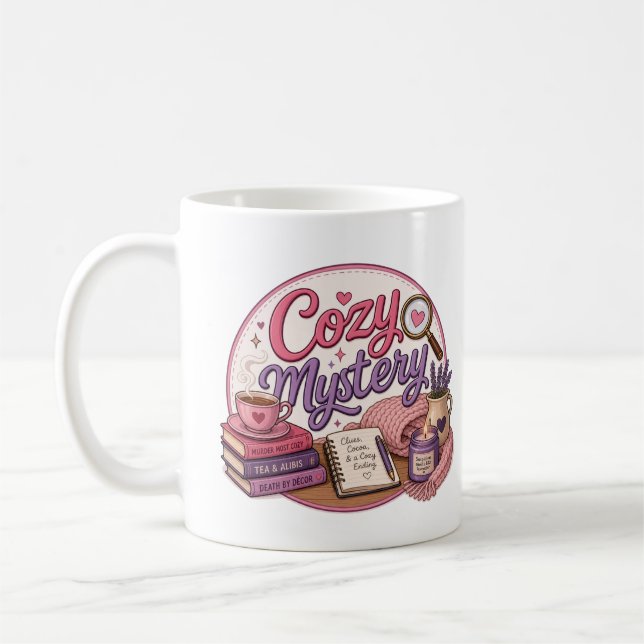 Mug Amateur de romans policiers cosy (Gauche)