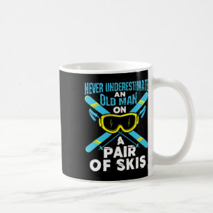 Mug Amateur de ski de ski Sports d'hiver Homme âgé Sen