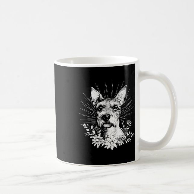 Mug Amateur de tatouage Fox Terrier Rétro Chien  (Droite)