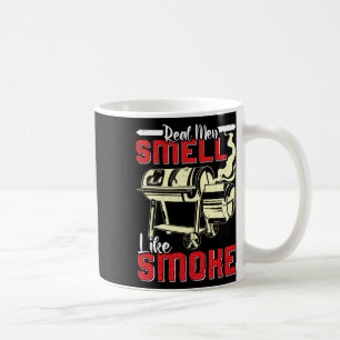 Mug Amateur de viande Les vrais hommes sentent la fumé