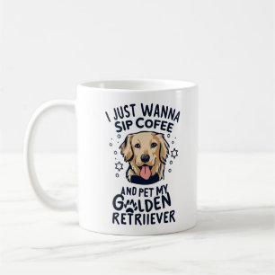 Mug Amateurs De Chien Et De Café Golden Retriever
