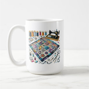 Mug Amateurs de couture mignonne ajouter monogramme