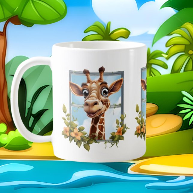 Mug Amateurs de girafe mignonne animal de jungle (Créateur téléchargé)