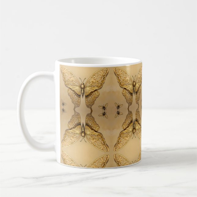 Mug Amateurs de la faune des papillons d'or (Gauche)