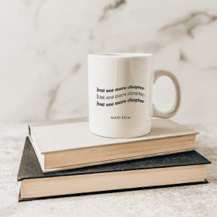Mug Amateurs de livres personnalisés 'Juste un chapitr