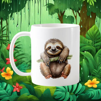 Mug Amateurs de paresse mignonne ajouter monogramme
