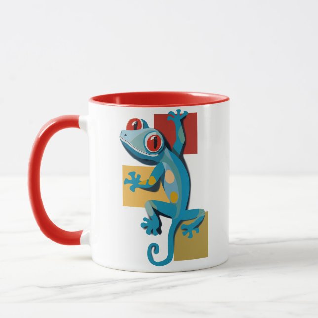 Mug Amateurs de reptiles Gecko Bleu (Gauche)