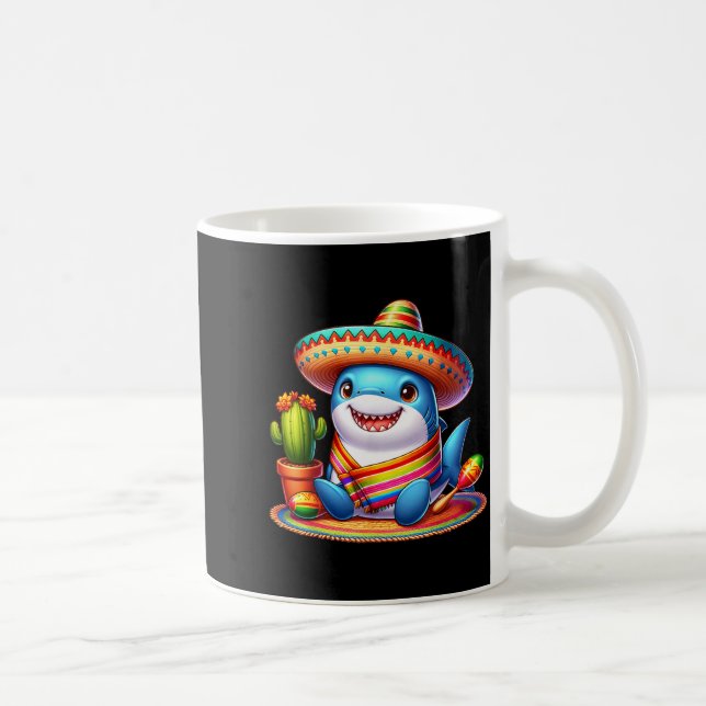 Mug Amateurs de requins cinco de mayo sombrero maracas (Droite)