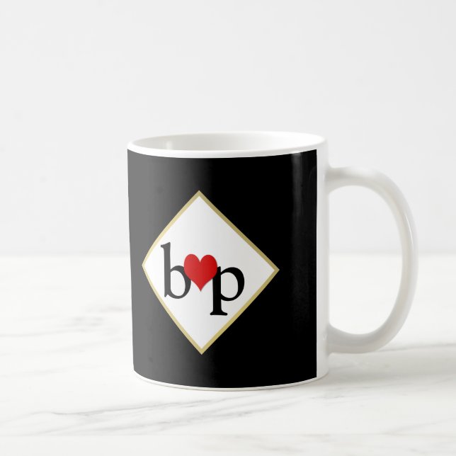 Mug Amateurs Personnalisé Monogramme N'importe quelle  (Droite)