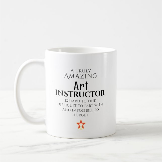 Mug Amazing Art Instructor Hard To Find Personalized (Gauche)