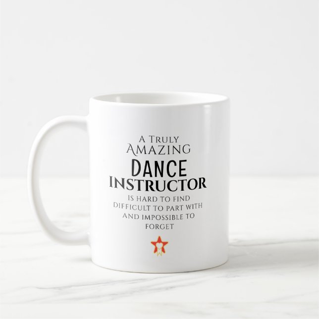 Mug Amazing Dance Instructor Hard To Find Personalized (Gauche)