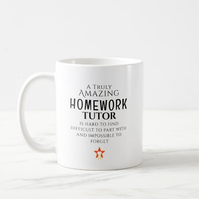 Mug Amazing Homework Tutor Hard To Find Personalized  (Gauche)