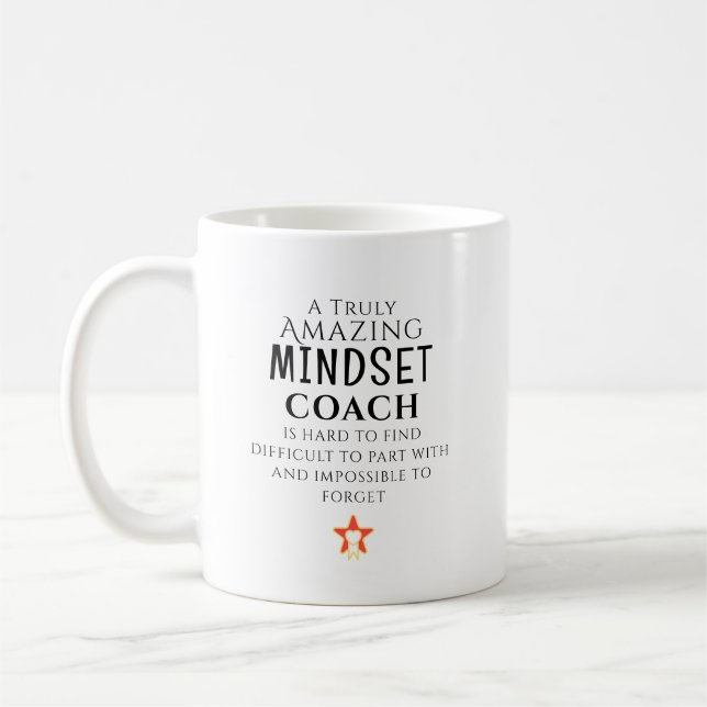Mug Amazing Mindset Coach Hard To Find Personalized (Gauche)