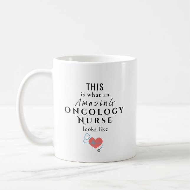 Mug Amazing Oncology Nurse Personalized (Gauche)