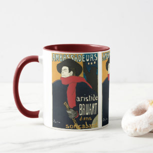 Mug Ambassadeurs, Artistide Bruant par Toulouse Lautre