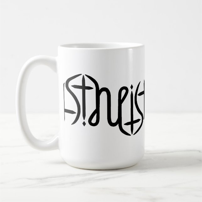 Mug Ambigram athée - original (Gauche)