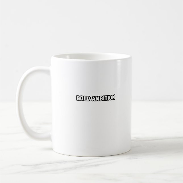 Mug Ambition audacieuse Volet entrepreneurial visionna (Gauche)