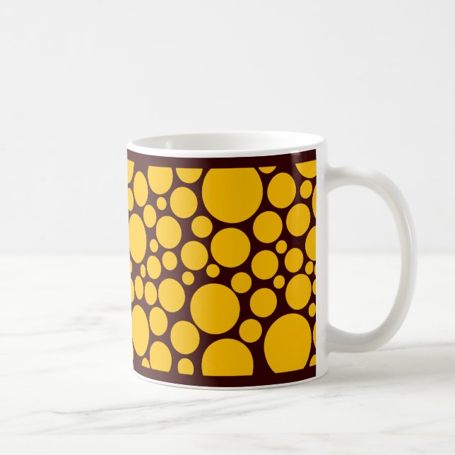 Mug Ambre tacheté sur marron foncé (Droite)