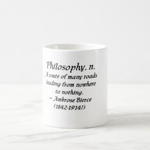 Mug Ambrose Bierce sur la philosophie