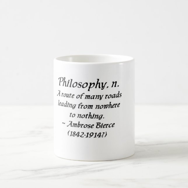Mug Ambrose Bierce sur la philosophie (Centre)